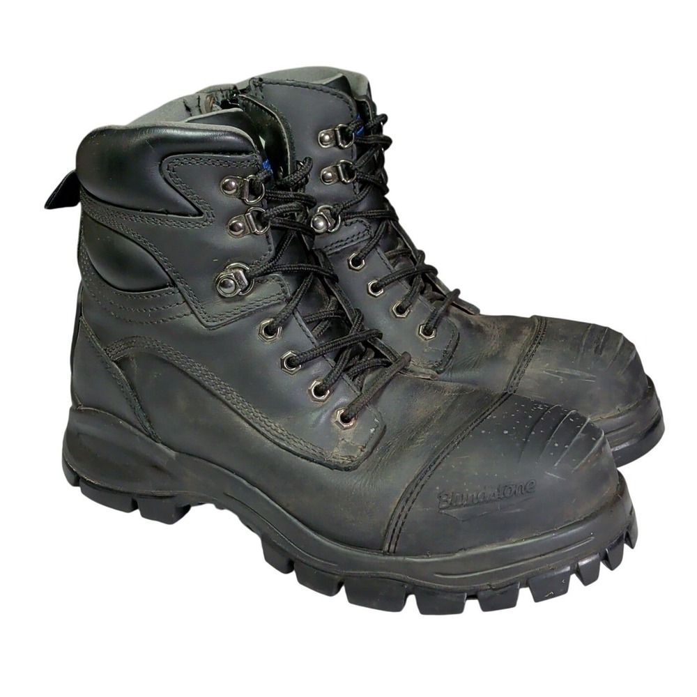 Blundstone Work Series 997 Boots Mens Size 10 Leather Steel Toe Work Bump Toe